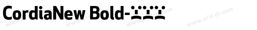 CordiaNew Bold字体转换